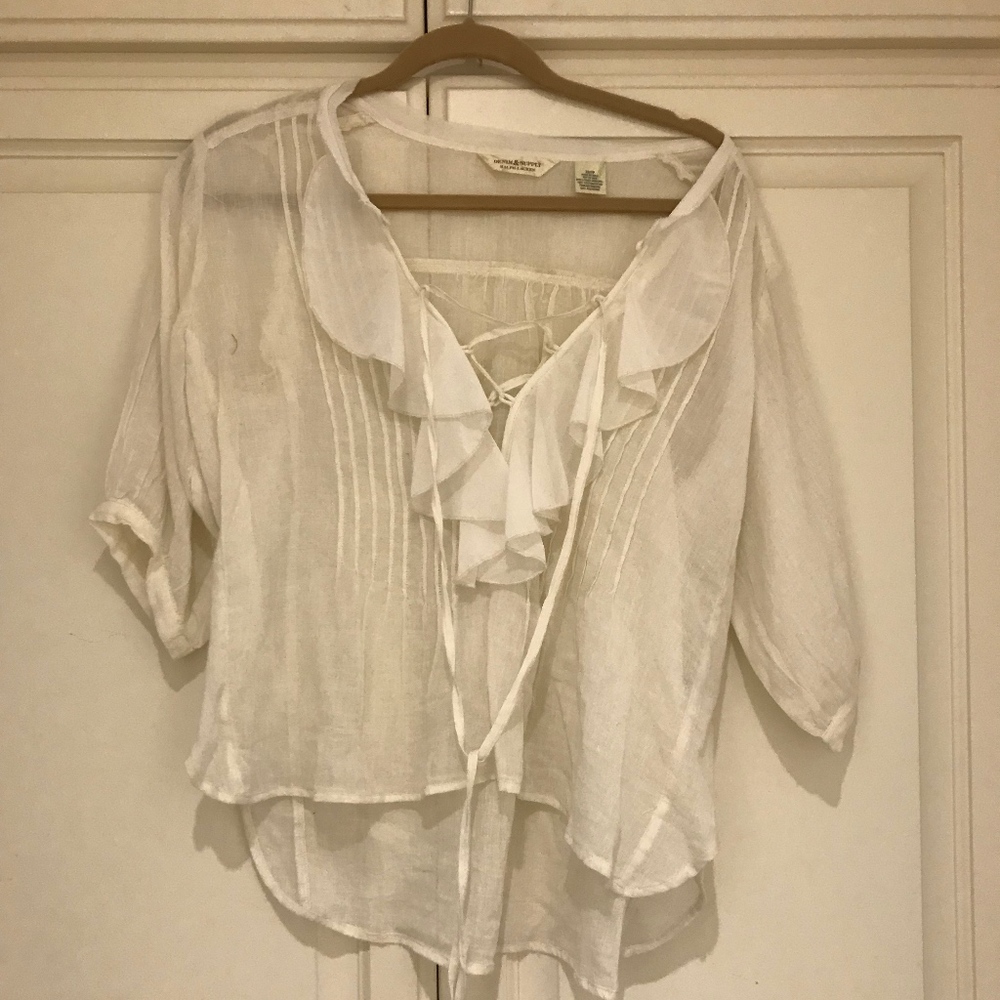 Denim & Supply Ralph Lauren Ruffle Blouse